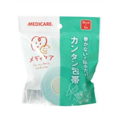 メディケア かんたん包帯 38mm*5m 【森下仁丹】