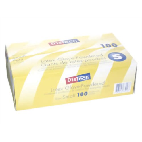 ディステック ラテックスグローブ パウダー付100枚 S D-1125B 【A.R.メディコム・インク・アジア・リミテッド】メディカル用手袋