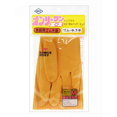 オンリーワン エース 家庭用手袋M オレンジ 【浪華ゴム工業】