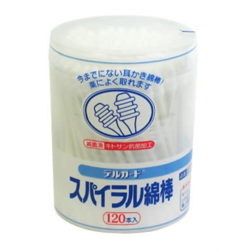 デルガードスパイラル綿棒120本入 【阿蘇製薬】
