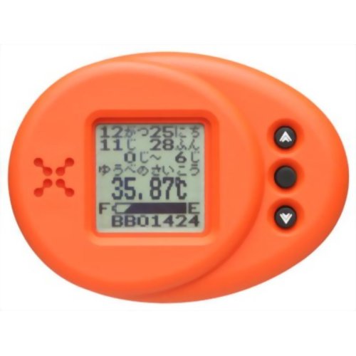 【送料無料】女性のための衣服内温度計 Ran's Night(ランズナイト) マンダリンオレンジ　 【キューオーエル】　からだリズムがわかる女性のための衣服内温度計