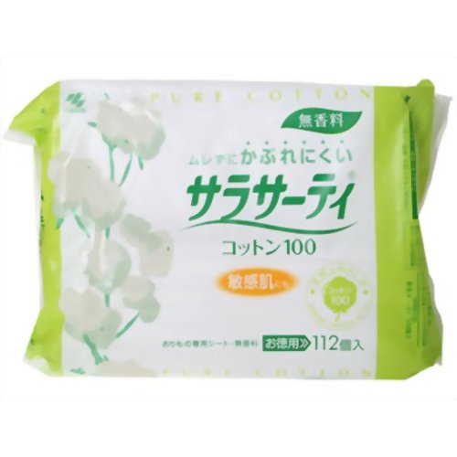 サラサーティコットン100 お徳用 112枚【小林製薬】