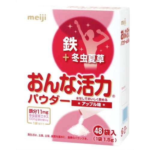 おんな活力パウダー アップル味 1.5g*48袋 【明治乳業】