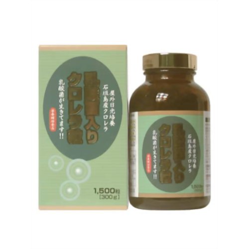 乳酸菌入りクロレラ粒(石垣島産クロレラ使用) 1500粒 【八重山殖産】