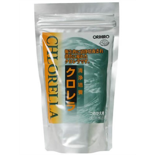 オリヒロ 清浄培養クロレラ詰め替え用アルミ袋 1000粒 【オリヒロ】