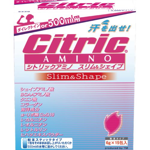 シトリックアミノ スリム&シェイプ 6g*15包入 【メダリストジャパン】
