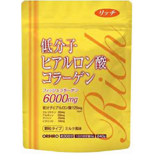 オリヒロ 低分子ヒアルロン酸 コラーゲン リッチ 240g 【オリヒロプランデュ】