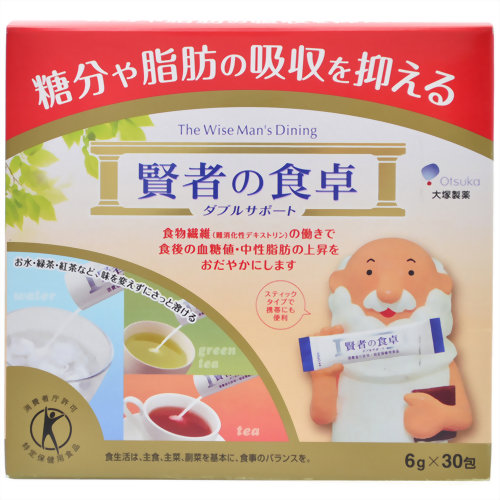 賢者の食卓 ダブルサポート 6g×30包 【大塚製薬】特定保健用食品 大塚 賢者の食卓ダブルサポート 30包血糖値 中性脂肪