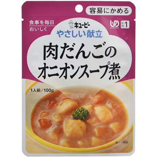 キユーピー やさしい献立 肉だんごのオニオンスープ煮 1人前/100g (区分1/容易にかめる)【キユーピー】
