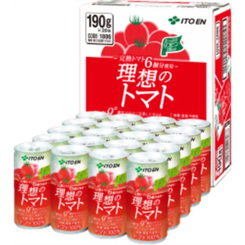 【ケース販売】伊藤園 理想のトマト 190ml×20本トマトジュース【10P11Jan13】 【SS10P02dec12】