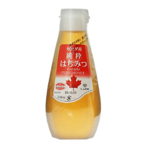 カナダ産 純粋はちみつ 500g【日本蜂蜜】 レンゲ印 レンゲ カナダ産純粋はちみつ 500g