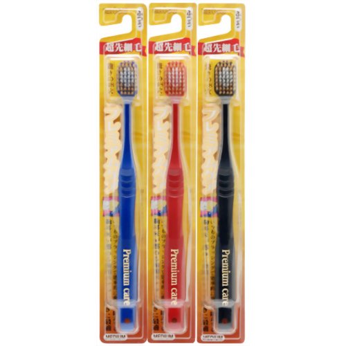 プレミアムケアハブラシ ふつう 3本組 【エビス】