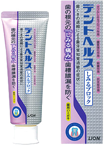 薬用 デントヘルスハミガキ しみるブロック 90g 【ライオン】