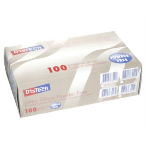 ディステック ラテックスグローブ パウダーフリー100枚 M D-1124C 【A.R.メディコム・インク・アジア・リミテッド】メディカル用手袋
