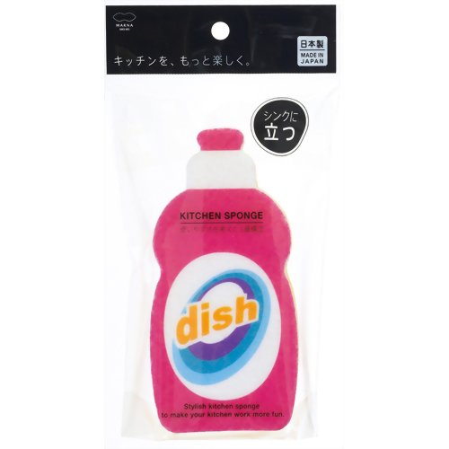 洗剤ボトル キッチンスポンジ ピンク 【マーナ】