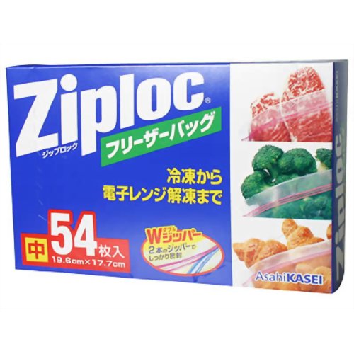 ジップロック フリーザーバッグ 中 54枚入 【旭化成ホームプロダクツ】
