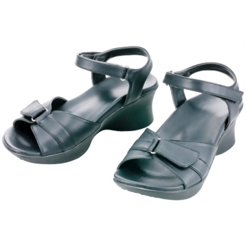 O脚対策サンダル ブラック M 【アルファックス】