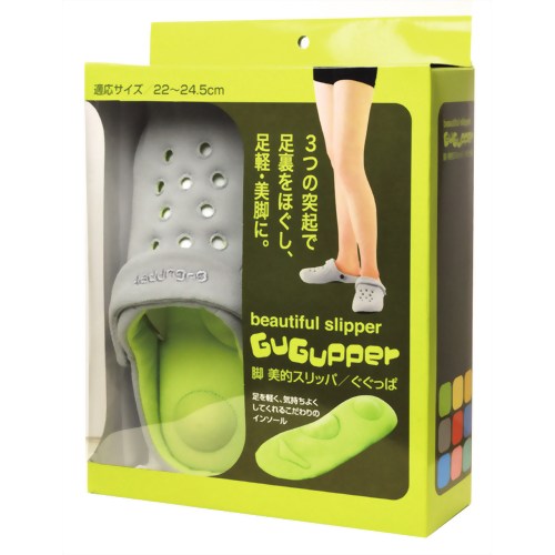 脚 美的スリッパ ぐぐっぱ グレー 【アルファックス】