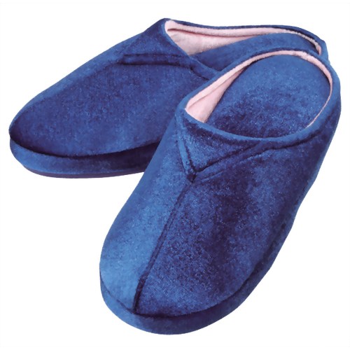 プレミアム低反発スリッパ 曇ごこち ネイビー 【アルファックス】