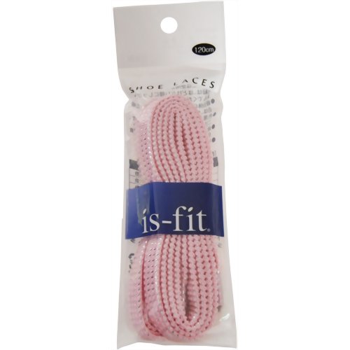 is-fit シューレース RH-5ラメ平 ピンク/銀 120cm　【モリト】