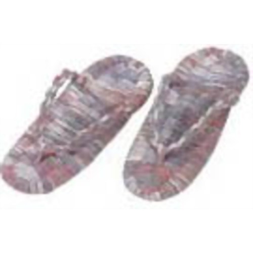 手づくり布ぞうり エンジ赤紺縞 M 【セイエイ】