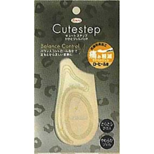 キュートステップ かかとジェルパッド ベージュ　【興和新薬】