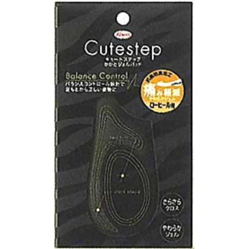 キュートステップ かかとジェルパッド ブラック　【興和新薬】