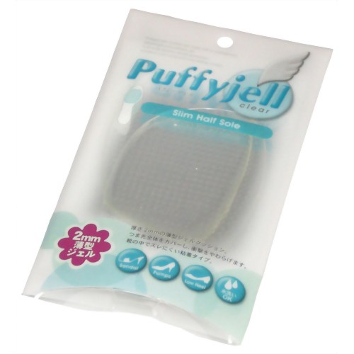 パフィージェル スリムハーフソール クリアー 【荒川産業】