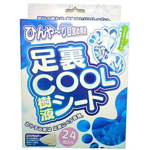 足裏COOL樹液シート 24枚入り 【イクザス】