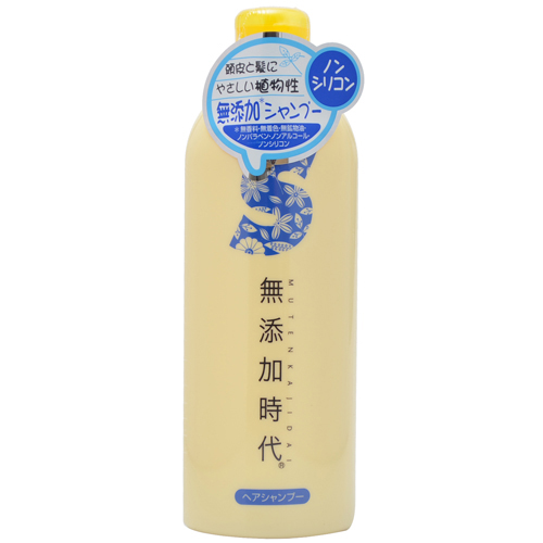 無添加時代 ヘアシャンプー 300ml 【リアル 明治27年創業 】 無香料・無着色・無鉱物油・ノンパラベン・ノンアルコール・ノンシリコン