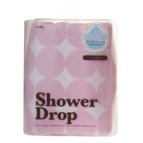 シャワードロップ タオル ピンク 【ベス工業】