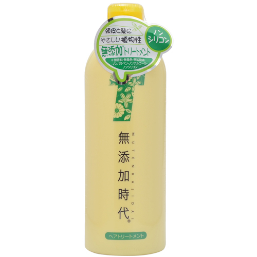 無添加時代 ヘアトリートメント 300ml 【リアル 明治27年創業 】 無香料・無着色・無鉱物油・ノンパラベン・ノンアルコール・ノンシリコン