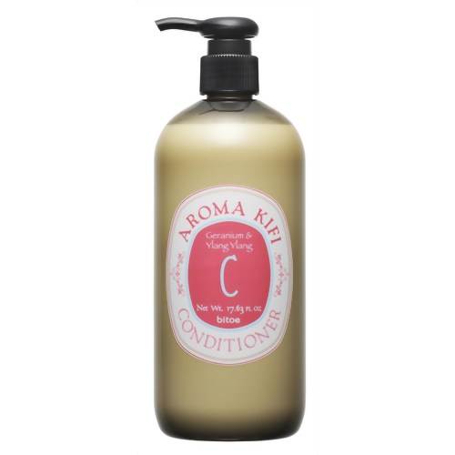 AROMAKIFI アロマキフィ コンディショナー ふんわり ゼラニウム&イランイラン 500ml【びとえ】AROMAKIFI(アロマキフィ)