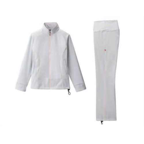 30up DIET シェイプスーツキューブ女性用(長袖上下) グレー*ピンク3L 【メディア・ワークス・ブルーム】