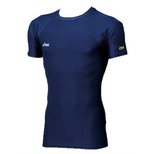 インナーマッスル(肩バランスUPアンダー)メンズTシャツ ネイビーM XG200150 【アシックス】