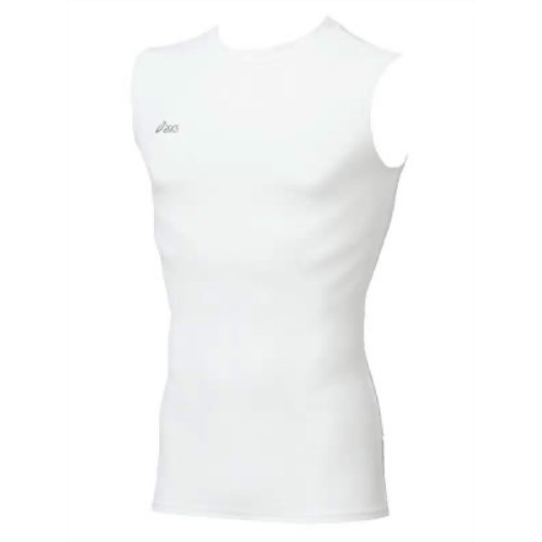 インナーマッスル(肩バランスUPアンダー)メンズノースリーブ ホワイトL XG200001 【アシックス】