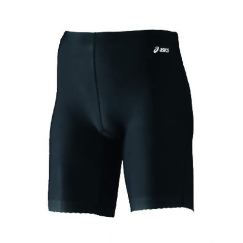 インナーマッスル(大腰筋強化スパッツ) メンズハーフ ブラック S XA350290 【アシックス】