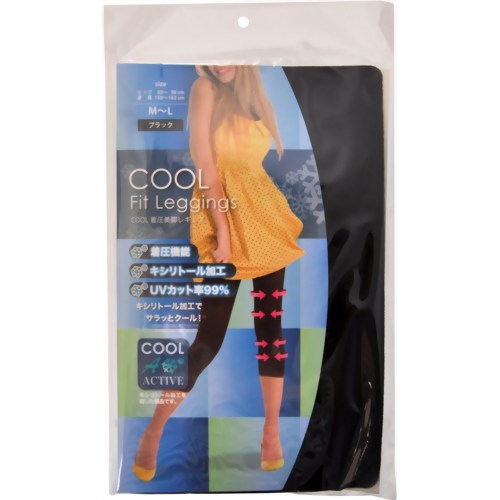 COOL 着圧美脚レギンス ブラック M-L 【ニーズ】