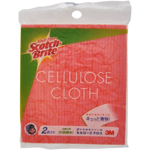 セルロースクロス 2色入り ハート 【住友スリーエム】