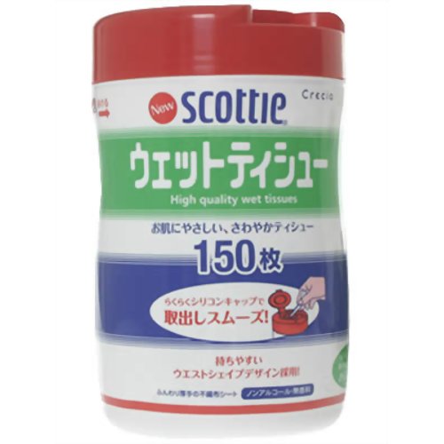 スコッティ ウエットティシュー 本体 150枚 【日本製紙クレシア】