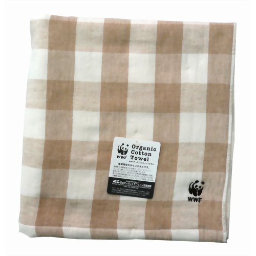 今治 オーガニックコットン100%タオル チェック フェイスタオル 【サービスマーチャンダイジングシステムズ】