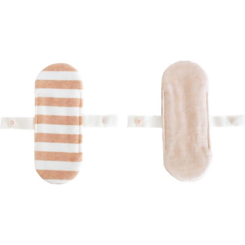 メイド・イン・アース リトル布ナプキン 太ボーダー/茶&起毛/茶 【チーム・オースリー/メイド・イン・アース】