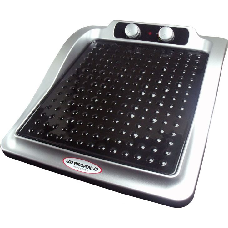 フットウォーマー　エコ・ヨーロピアン40　シルバー　EE-40/S【マイカフットウォーマー 】Eco European 40 ホットウォーマー MicaFootheater　遠赤外線パネルヒーター＜メーカー直送商品につき代引きご利用不可＞