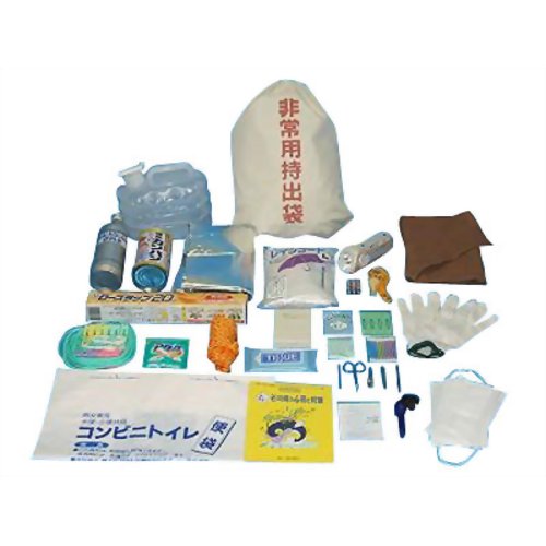 ［防災の日］＜再入荷＞【非常用持ちだし袋】 ちょっと便利な防災24点セット 【シナジー・インターナショナル】