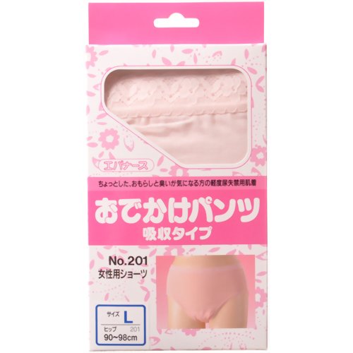 エバナース おでかけパンツ 吸収タイプ 女性用ショーツ L 【大倉産業】