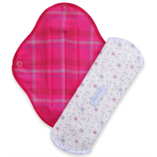 MOMIJIナチュラル 布ナプキン L 多い日&夜用 プチフラワー 2枚入り 【ヤスミン】