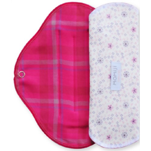 MOMIJIナチュラル 布ナプキン M 普通の日用 プチフラワー 2枚入り 【ヤスミン】