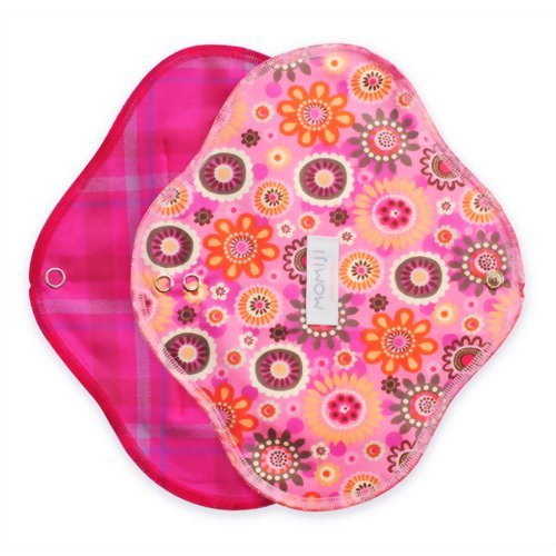 MOMIJIナチュラル 布ナプキン L 多い日&夜用 フラワーパッション 1枚入り 【ヤスミン】