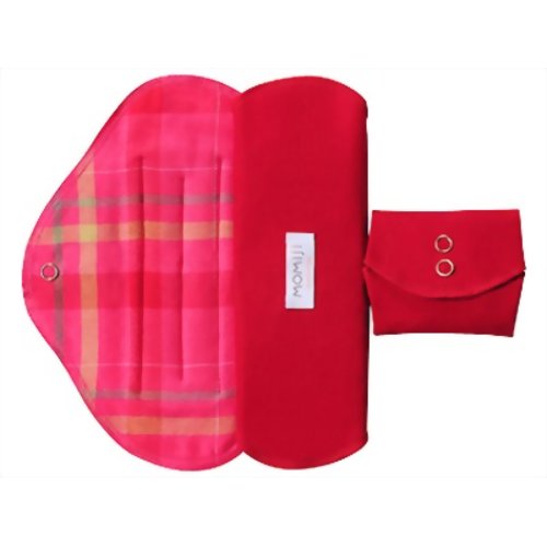 MOMIJIナチュラル 布ナプキン L 多い日&夜用 レッド 2枚入り 【ヤスミン】