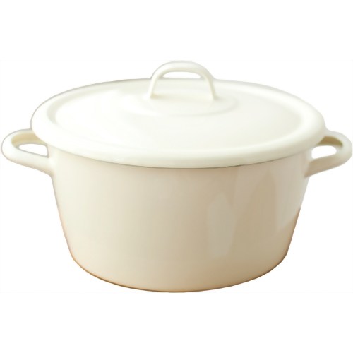 メイド・イン・アース つけ置きホーローポット オフホワイト 【チーム・オースリー/メイド・イン・アース】